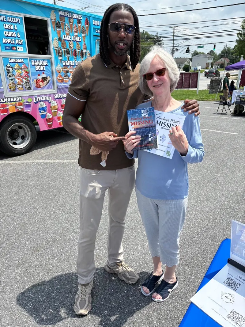 Marco Lomax sharing the books in the community